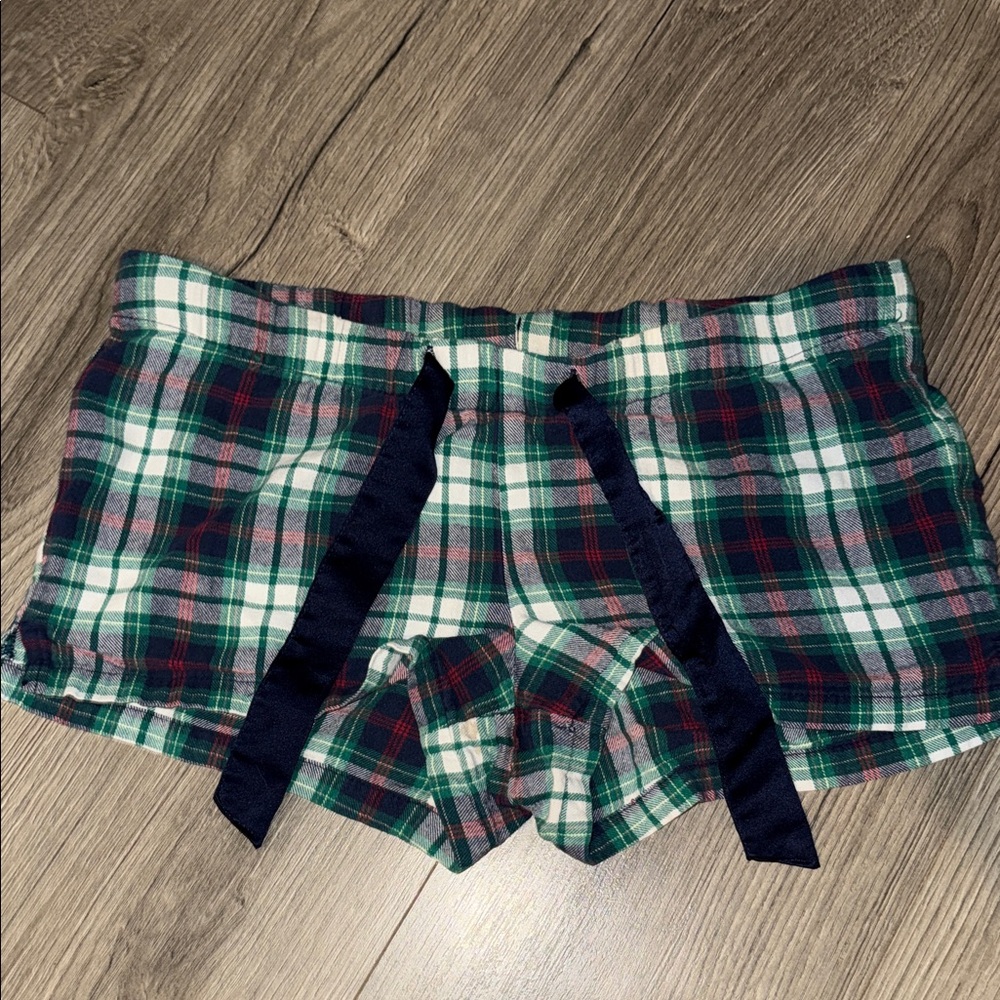 Old Navy Green and Red Plaid Shorts